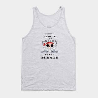 Funny pirate skull design Tank Top